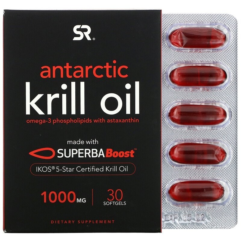 Sports Research, SUPERBA Boost Масло антарктического криля с астаксантином, 1000 мг, 30 мягких таблеток
Sports Research, SUPERBA Boost Масло антарктического криля с астаксантином, 1000 мг, 30 мягких таблеток