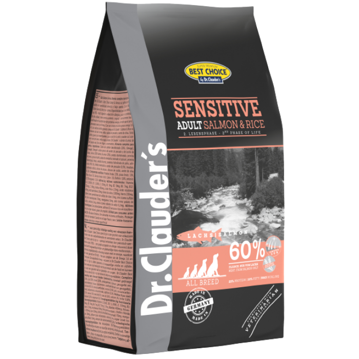 Сухой корм Dr.Clauder's Sensetive Adult Salmon Rice для собак с пищевой чувствительностью и потерей аппетита 20 кг
Сухой корм Dr.Clauder's Sensetive Adult Salmon Rice для собак с пищевой чувствительностью и потерей аппетита 20 кг