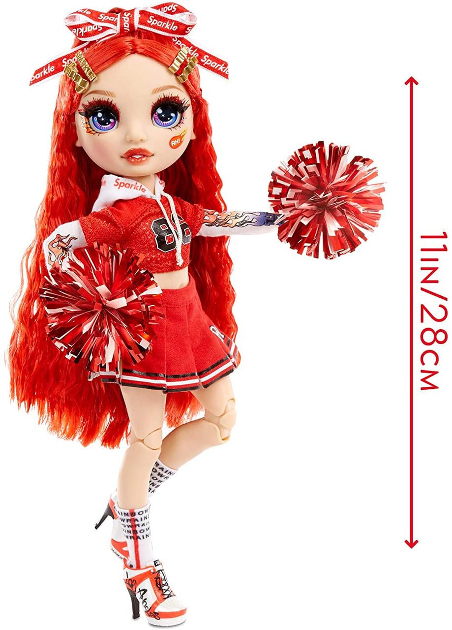 Rainbow High Cheer Ruby Anderson - модная кукла Red Cheerleader с 2 помпонами и аксессуарами для кукол
Rainbow High Cheer Ruby Anderson - модная кукла Red Cheerleader с 2 помпонами и аксессуарами для кукол