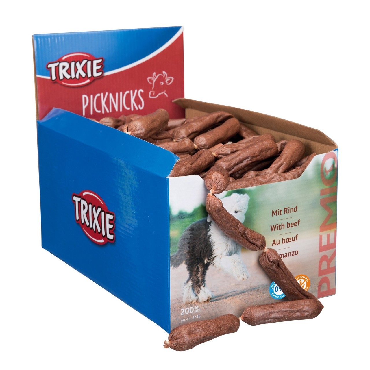 Лакомство для собак Trixie PREMIO Picknicks сосиски 200 шт. Говядина (4011905127484)
Лакомство для собак Trixie PREMIO Picknicks сосиски 200 шт. Говядина (4011905127484)