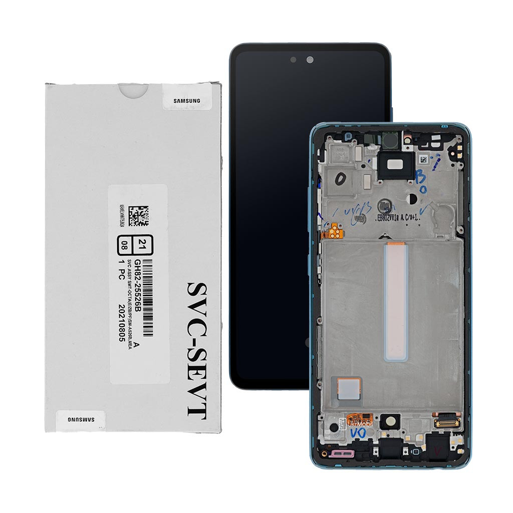 Дисплей Samsung A525 Galaxy A52 2021, GH82-25524B, с тачскрином, рамкой, Service Pack Original, Blue
Дисплей Samsung A525 Galaxy A52 2021, GH82-25524B, с тачскрином, рамкой, Service Pack Original, Blue