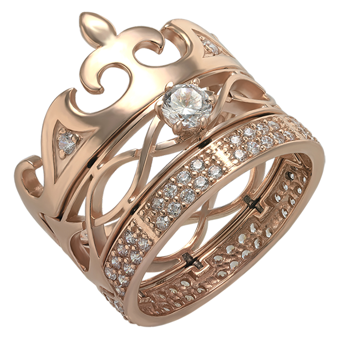 Золотое кольцо-корона с фианитами Tango Jewellery Company 330093 размер 18
Золотое кольцо-корона с фианитами Tango Jewellery Company 330093 размер 18