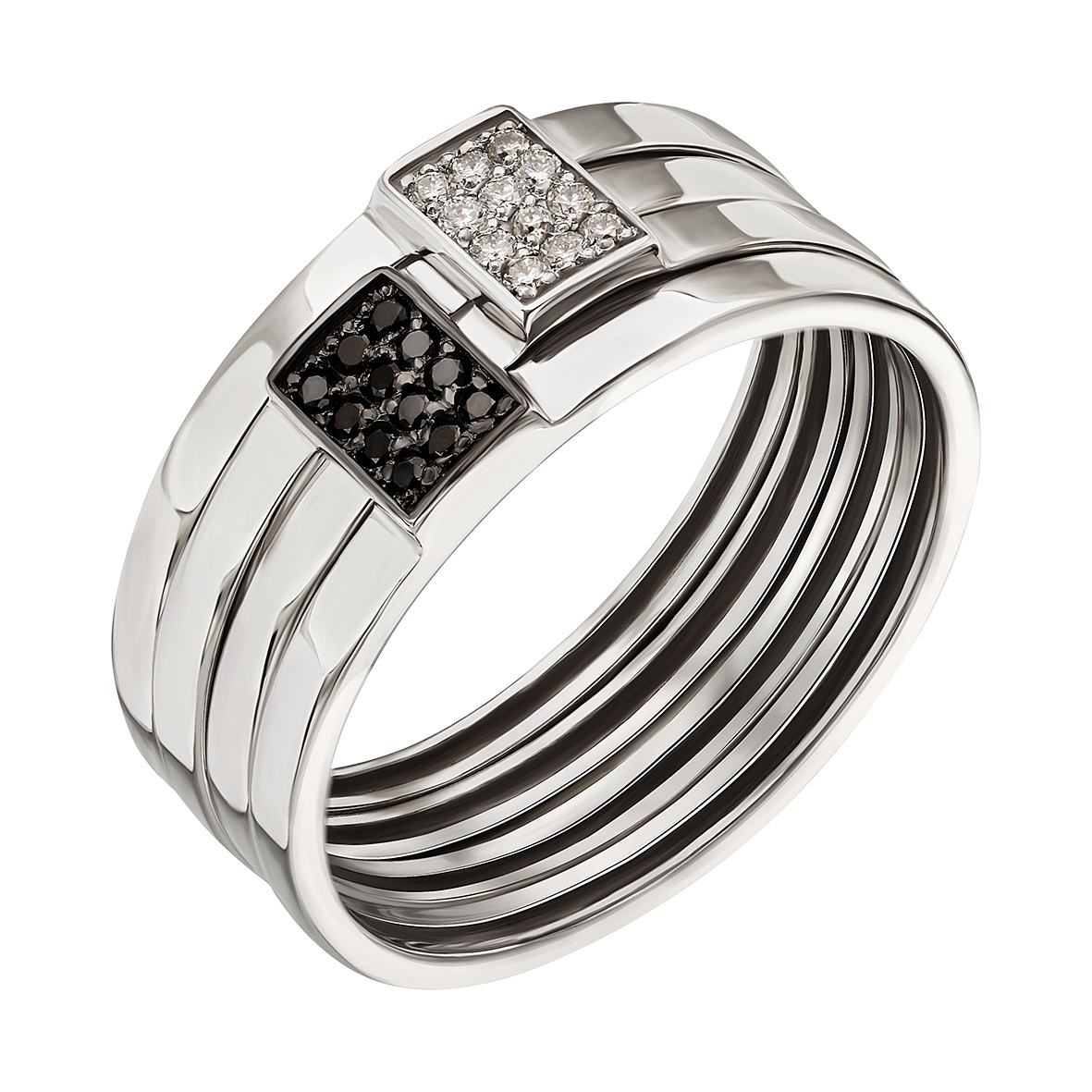 Двойное кольцо в белом золоте с фианитами Tango Jewellery Company 380526В размер 17
Двойное кольцо в белом золоте с фианитами Tango Jewellery Company 380526В размер 17