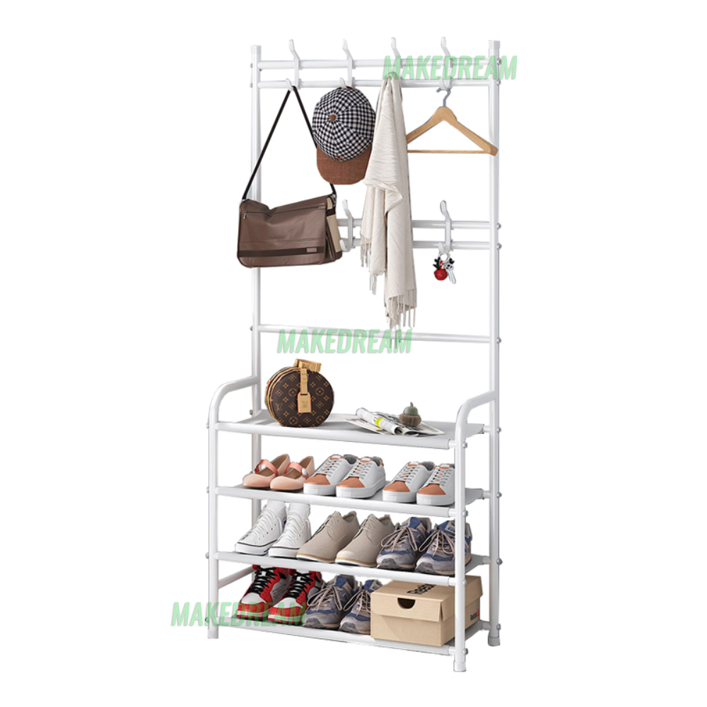 Напольная стойка вешалка для одежды и обуви Loft Rack стальная с полками и крючками 154см White
Напольная стойка вешалка для одежды и обуви Loft Rack стальная с полками и крючками 154см White