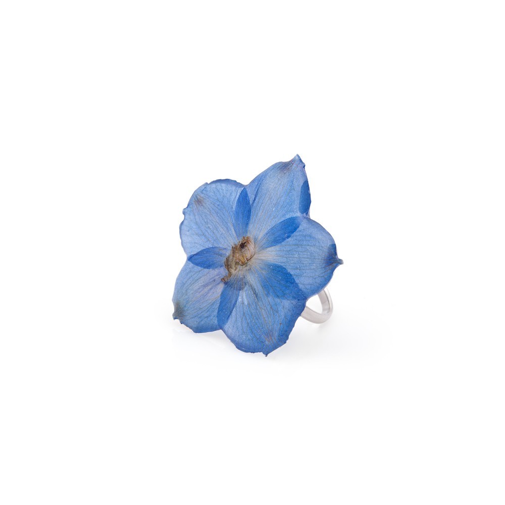 Кольцо BLOOMERY с цветком голубого дельфиниума в эпоксидной смоле (5016), регулируемый размер
Кольцо BLOOMERY с цветком голубого дельфиниума в эпоксидной смоле (5016), регулируемый размер