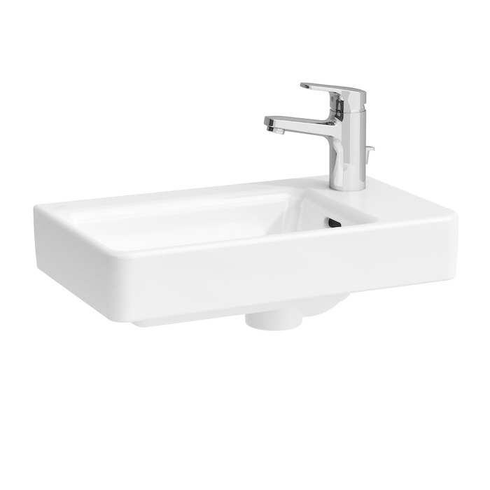 Маленькая (мини) раковина 48 х 28 см Laufen Pro S, отверстие под смеситель справа (H8159540001041)
Маленькая (мини) раковина 48 х 28 см Laufen Pro S, отверстие под смеситель справа (H8159540001041)