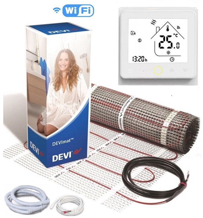 Теплый пол DEVI двухжильный мат DTIR-150 9 м2 c программируемым сенсорным WiFi терморегулятором в комплекте (VIT00923455)
Теплый пол DEVI двухжильный мат DTIR-150 9 м2 c программируемым сенсорным WiFi терморегулятором в комплекте (VIT00923455)