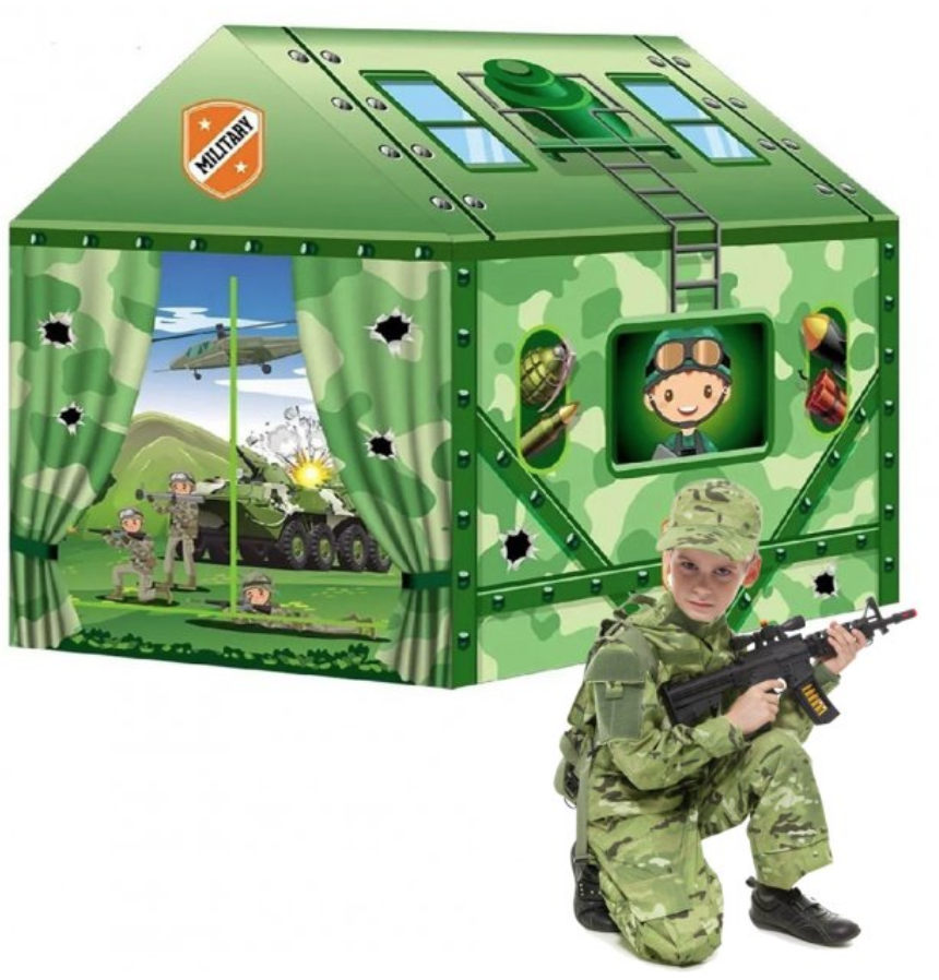 Игровой домик детская палатка для мальчиков Happy kid Military House для дома и улицы Зелёный
Игровой домик детская палатка для мальчиков Happy kid Military House для дома и улицы Зелёный