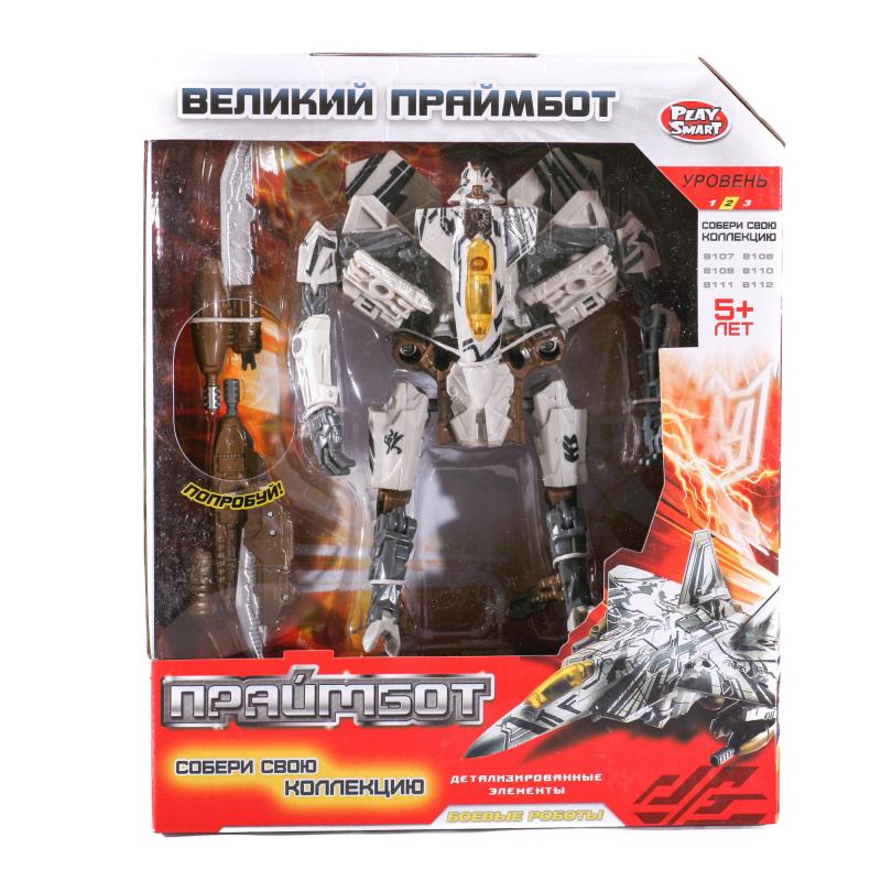 Игровая фигурка Play Smart "Трансформер Праймбот" собирается в самолет пластик 17 см Разноцветный (TB-H 606-8112)
Игровая фигурка Play Smart "Трансформер Праймбот" собирается в самолет пластик 17 см Разноцветный (TB-H 606-8112)