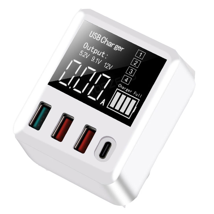 Сетевое зарядное устройство с экраном Digital Lion WLX-A9T, СЗУ на 3 USB + Type-C, 40W
Сетевое зарядное устройство с экраном Digital Lion WLX-A9T, СЗУ на 3 USB + Type-C, 40W