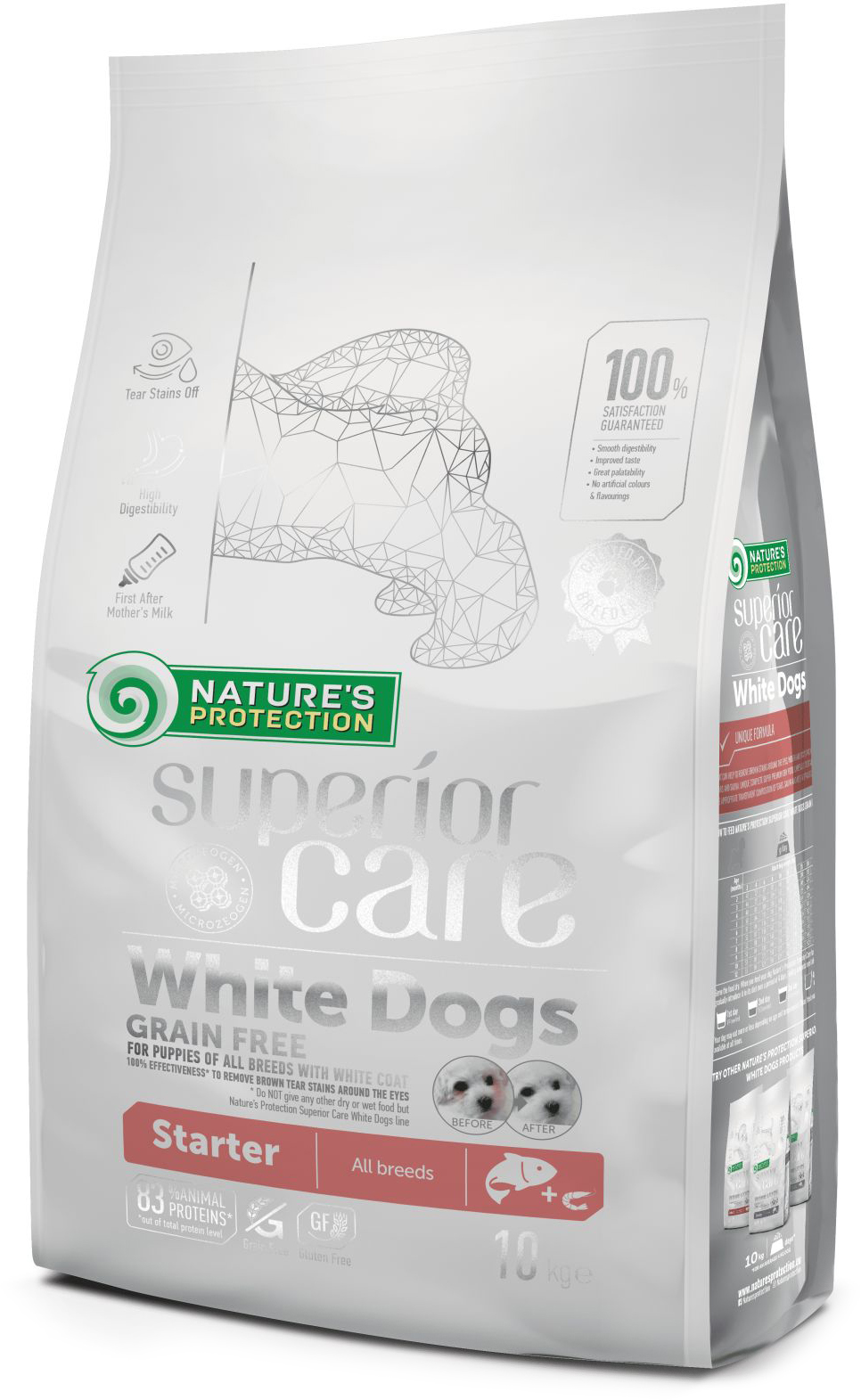 Сухой беззерновой корм для щенков Nature's Protection Superior Care White Dogs Grain Free Starter All Breeds 10 кг
Сухой беззерновой корм для щенков Nature's Protection Superior Care White Dogs Grain Free Starter All Breeds 10 кг