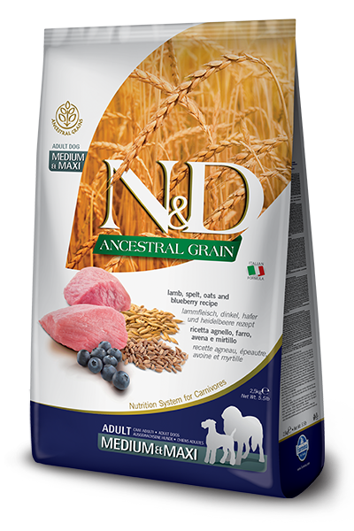 Farmina (Фармина) N&D LOW GRAIN DOG LAMB & BLUEBERRY ADULT MEDIUM & MAXI 12KGНизкозерновой сухой корм для собак средних и больших пород (ягненок / черника), 12 кг
Farmina (Фармина) N&D LOW GRAIN DOG LAMB & BLUEBERRY ADULT MEDIUM & MAXI 12KGНизкозерновой сухой корм для собак средних и больших пород (ягненок / черника), 12 кг