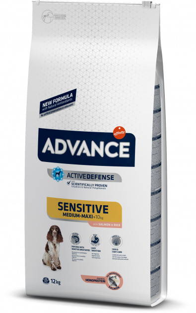 Advance Dog Med/Maxi Sensitive Salmon&Rice, для собак с чуствительным пищеварением, 12 кг.
Advance Dog Med/Maxi Sensitive Salmon&Rice, для собак с чуствительным пищеварением, 12 кг.
