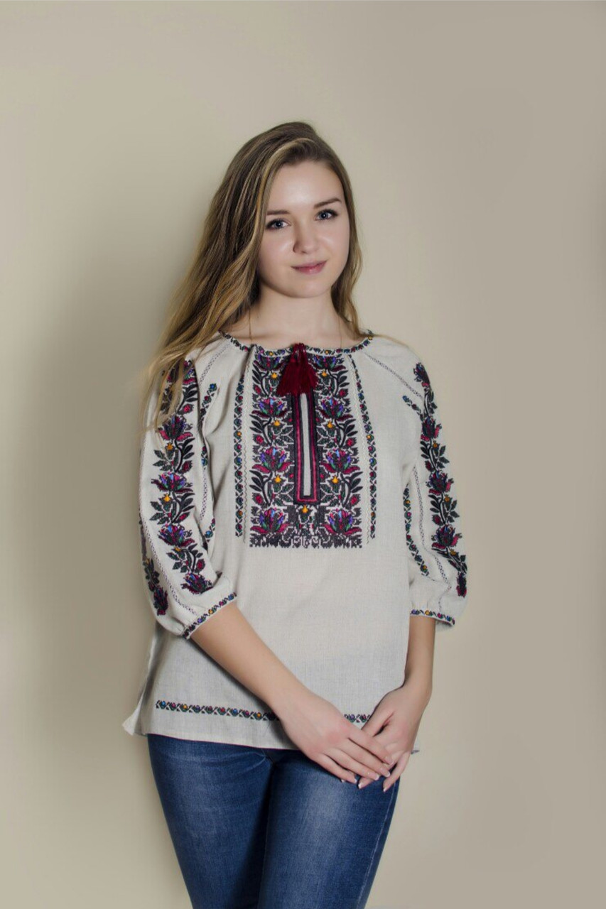 Вишиванка жіноча Olana Раїса льон сірий, Вишиванка жіноча Olana Раїса льон сірий 44
Вишиванка жіноча Olana Раїса льон сірий, Вишиванка жіноча Olana Раїса льон сірий 44