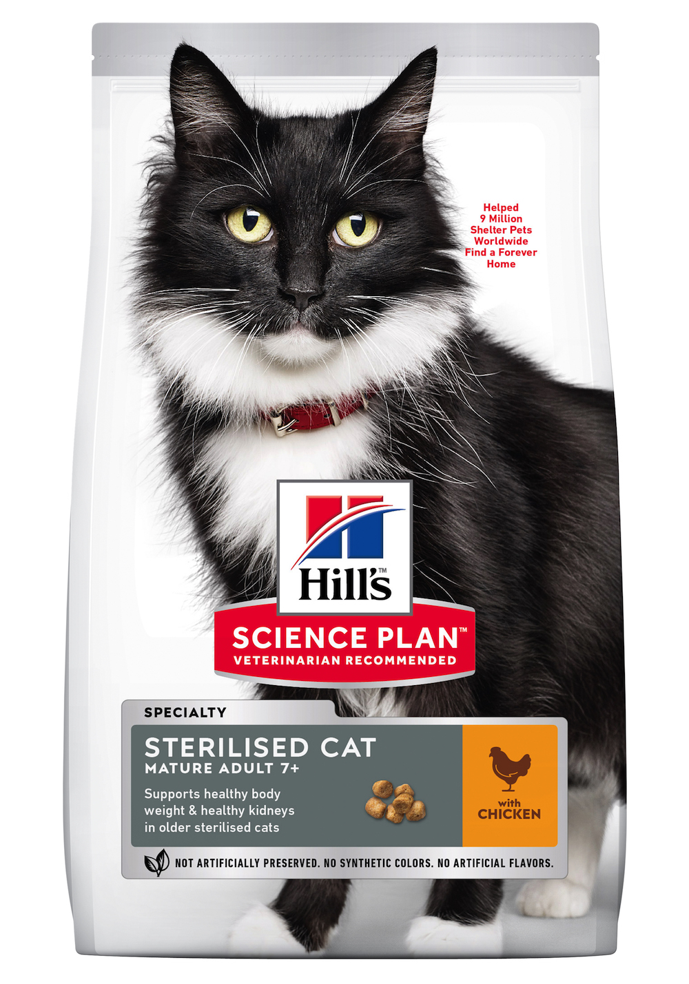 Сухой корм для стерилизованных кошек старшего возраста с курицей Hill's Science Plan Mature Sterilised 7+ 1,5 кг Hill`s BGL-HI-130
Сухой корм для стерилизованных кошек старшего возраста с курицей Hill's Science Plan Mature Sterilised 7+ 1,5 кг Hill`s BGL-HI-130