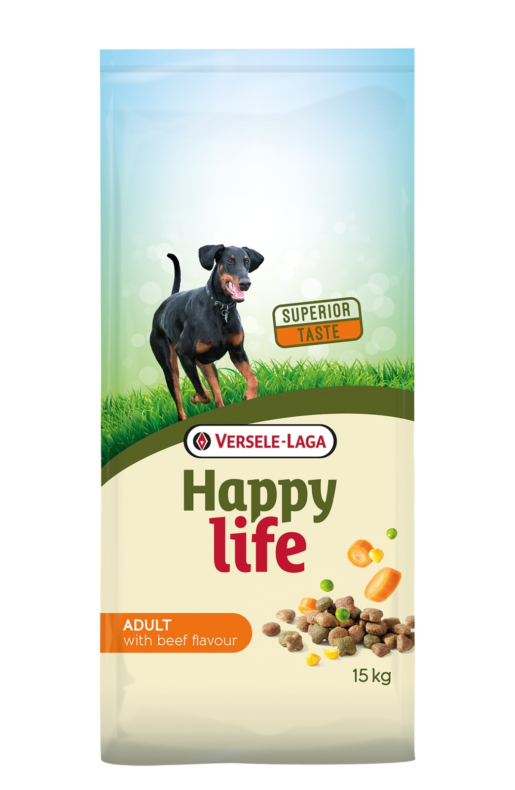 Cухой корм для собак всех пород с говядиной Happy Life Adult with Beef flavouring 15 кг Happy Life BGL-VL-158
Cухой корм для собак всех пород с говядиной Happy Life Adult with Beef flavouring 15 кг Happy Life BGL-VL-158