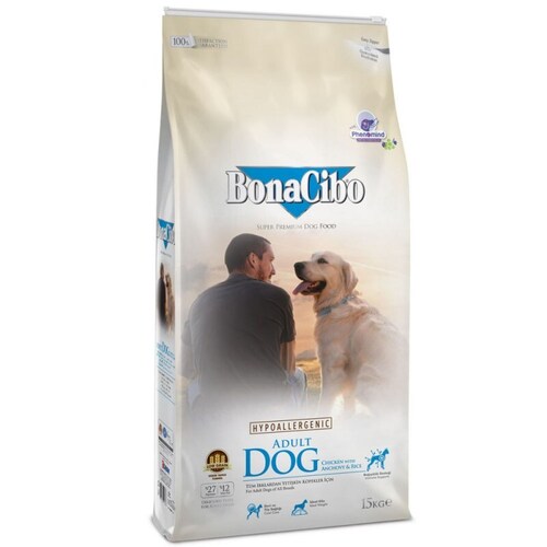 Сухой корм для взрослых собак всех пород с мясом курицы BonaCibo Adult Dog Chicken&Rice with Anchovy 15 кг BonaCibo BGL-BC-15
Сухой корм для взрослых собак всех пород с мясом курицы BonaCibo Adult Dog Chicken&Rice with Anchovy 15 кг BonaCibo BGL-BC-15