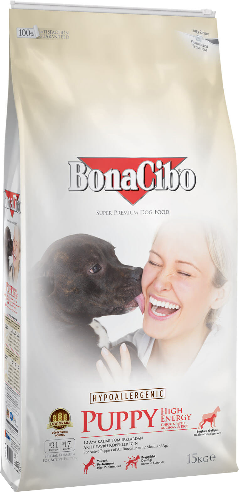 Сухой корм для щенков всех пород с мясом курицы, анчоусами и рисом BonaCibo Puppy High Energy 15 кг BonaCibo BGL-BC-13
Сухой корм для щенков всех пород с мясом курицы, анчоусами и рисом BonaCibo Puppy High Energy 15 кг BonaCibo BGL-BC-13