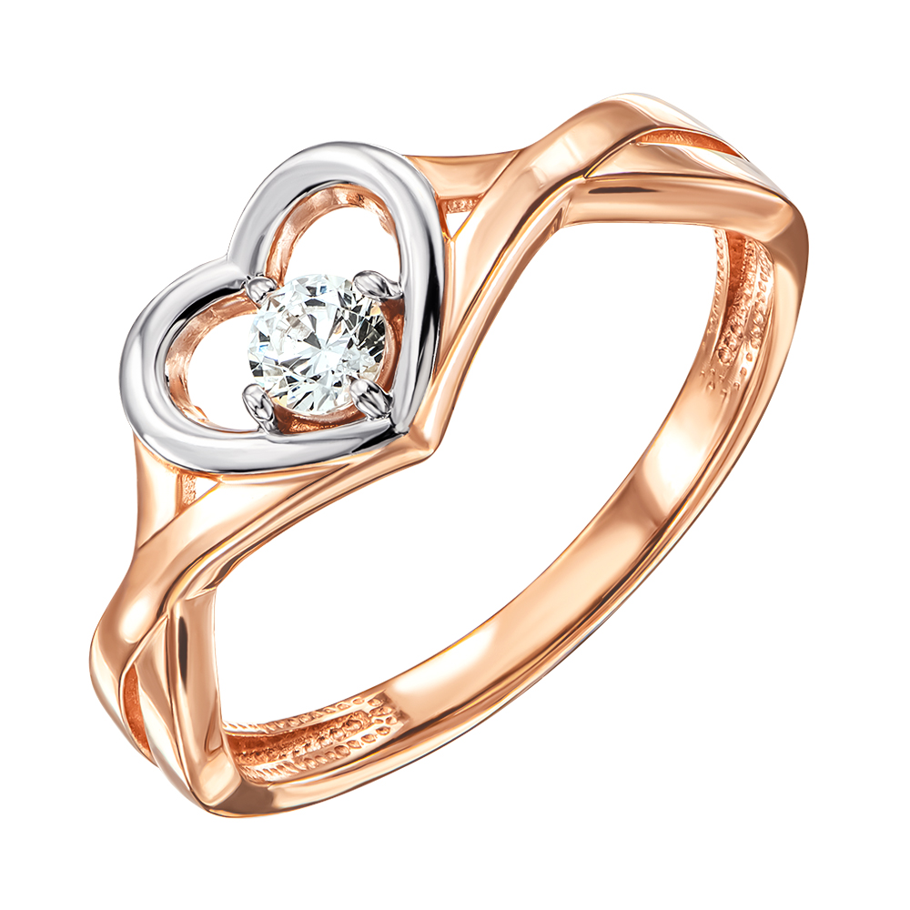 Золотое кольцо в комбинированном цвете с сердечком и фианитом S Zirconia 000122296 15.5 размера
Золотое кольцо в комбинированном цвете с сердечком и фианитом S Zirconia 000122296 15.5 размера
