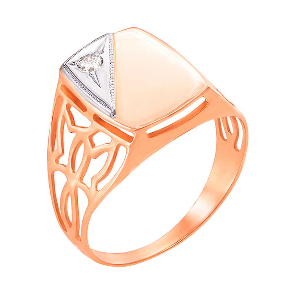 Золотой перстень-печатка с кристаллом циркония 000104213 19.5 размера
Золотой перстень-печатка с кристаллом циркония 000104213 19.5 размера