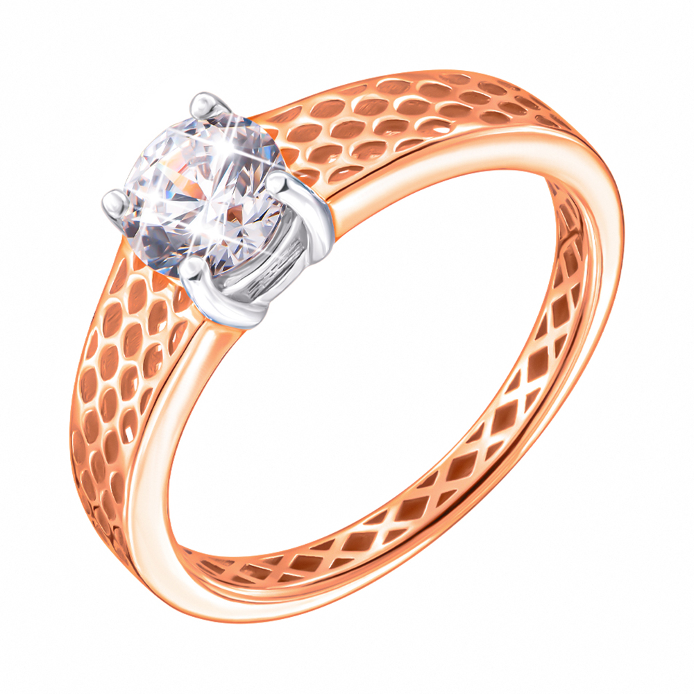 Золотое кольцо в комбинированном цвете с фианитом S Zirconia 000137771 17.5 размера
Золотое кольцо в комбинированном цвете с фианитом S Zirconia 000137771 17.5 размера