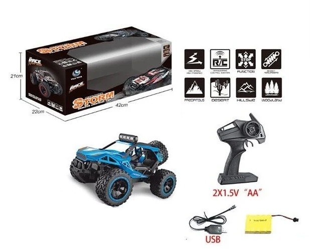Машина на радиоуправлении YL - 33, аккумулятор 6V, управление 2.4 GHz, свет, синий 
Машина на радиоуправлении YL - 33, аккумулятор 6V, управление 2.4 GHz, свет, синий