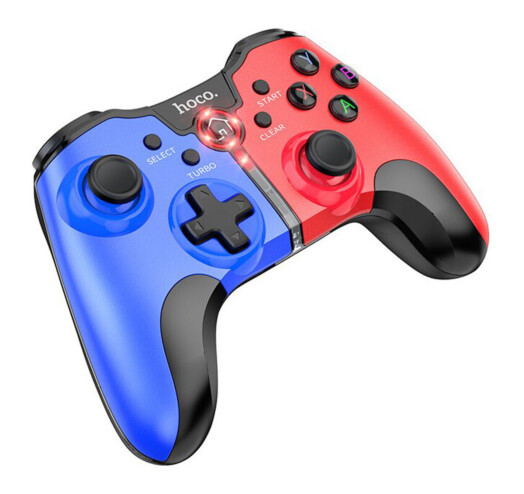 Игровой беспроводной джойстик Hoco GM8 Wolf warrior direct connect gamepad(android version) Red/Blue
Игровой беспроводной джойстик Hoco GM8 Wolf warrior direct connect gamepad(android version) Red/Blue