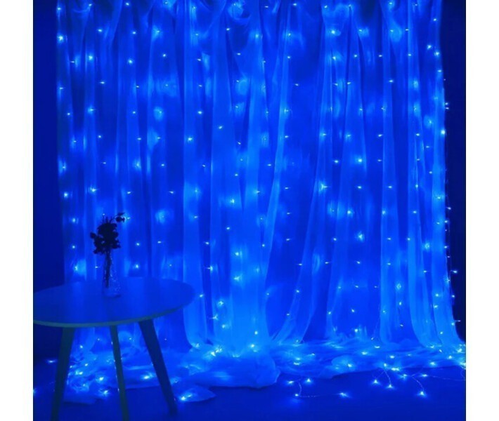 Гирлянда штора-водопад,прозрачный шнур, 3х3 м, 320 LED, синяя, с переходником к-во нитей 10
Гирлянда штора-водопад,прозрачный шнур, 3х3 м, 320 LED, синяя, с переходником к-во нитей 10