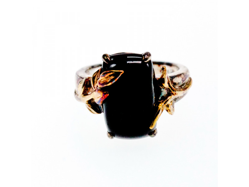 Серебряное Кольцо со вставками из позолоты с Черным Ониксом Натуральный Sky Jewelry 002158
Серебряное Кольцо со вставками из позолоты с Черным Ониксом Натуральный Sky Jewelry 002158