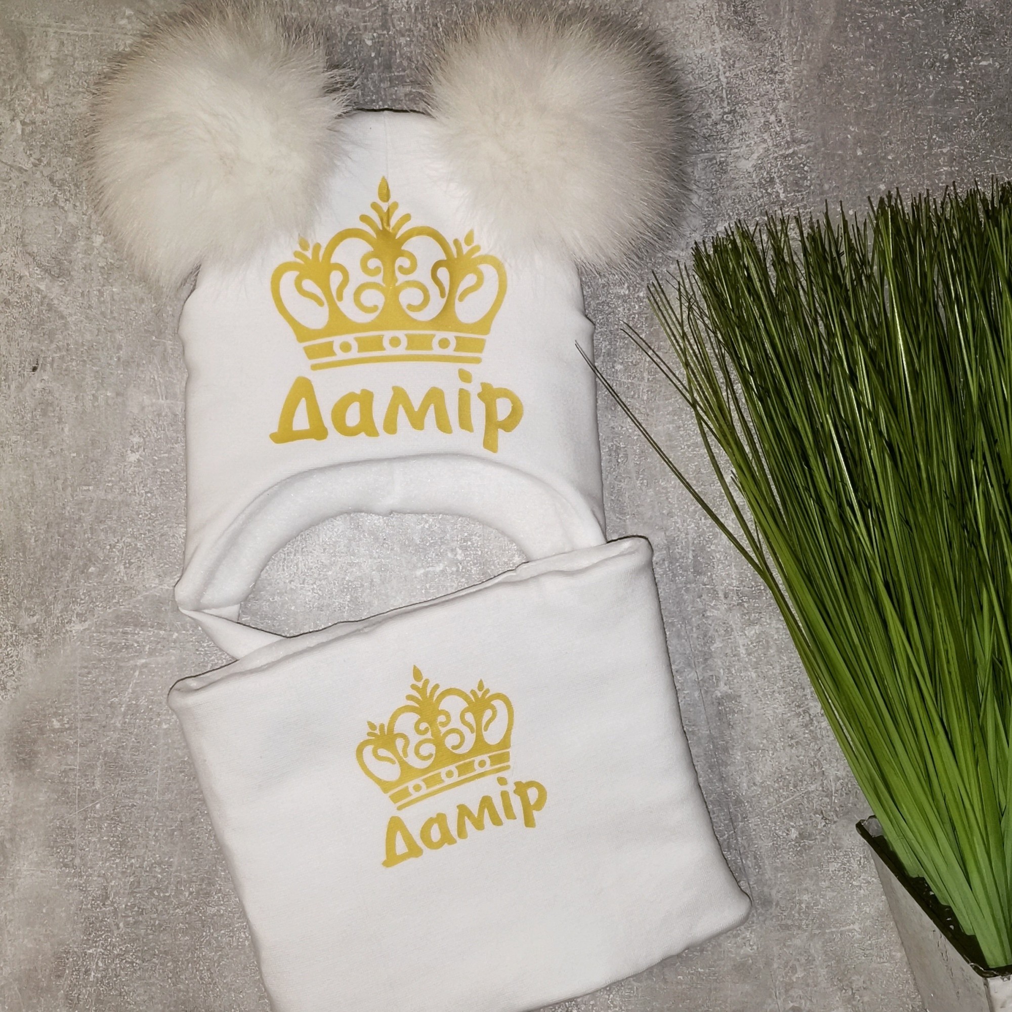 Зимний набор шапочка и хомут Amika_brand с любой надписью размер 52-54 белый 069
Зимний набор шапочка и хомут Amika_brand с любой надписью размер 52-54 белый 069