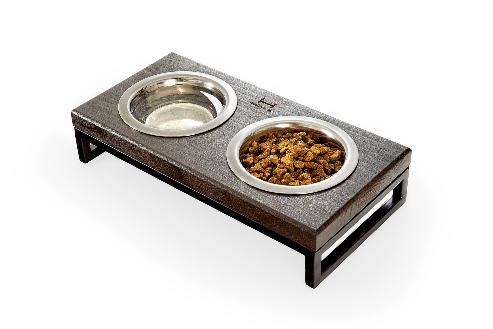 Миски на подставке Lunch Bar Brown wood + Black, натуральное дерево XS (28x14x5cm / Миски по 0,2л) Harley & Cho BGL-HL-612
Миски на подставке Lunch Bar Brown wood + Black, натуральное дерево XS (28x14x5cm / Миски по 0,2л) Harley & Cho BGL-HL-612