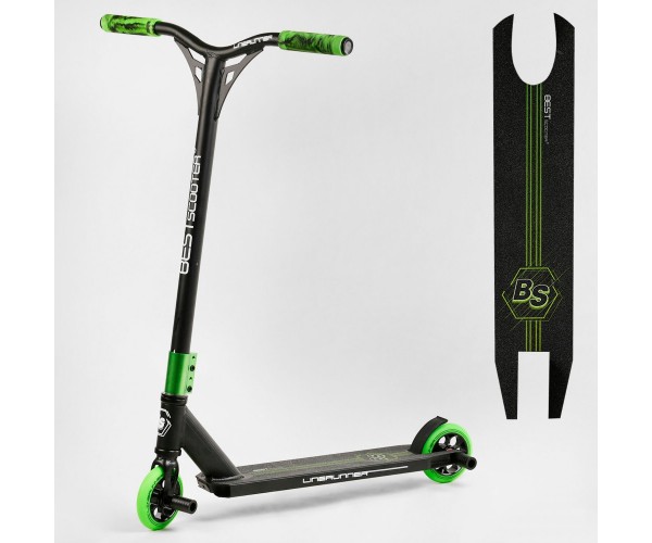 Самокат трюковый Best Scooter, HIC-система, ПЕГИ, алюминиевые диски и дека, колёса PU 110 мм, LR30360, Черно-зеленый
Самокат трюковый Best Scooter, HIC-система, ПЕГИ, алюминиевые диски и дека, колёса PU 110 мм, LR30360, Черно-зеленый