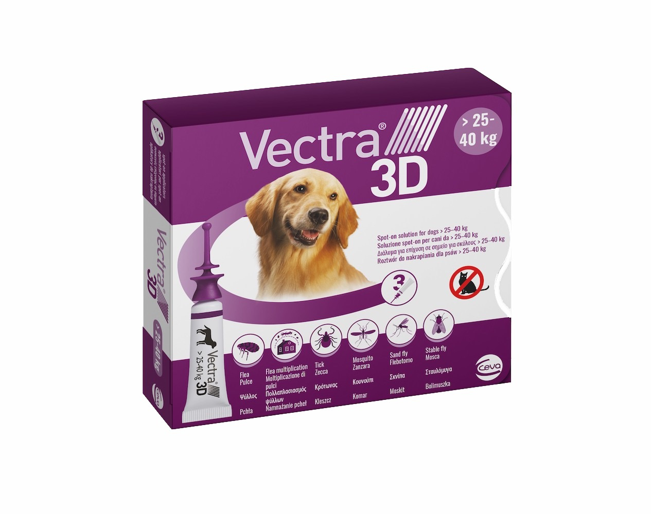 ВЕКТРА 3D капли от блох и клещей для собак и щенков от 25-40 кг VECTRA 3D Ceva 1 уп Ceva BGL-VD-04-1
ВЕКТРА 3D капли от блох и клещей для собак и щенков от 25-40 кг VECTRA 3D Ceva 1 уп Ceva BGL-VD-04-1