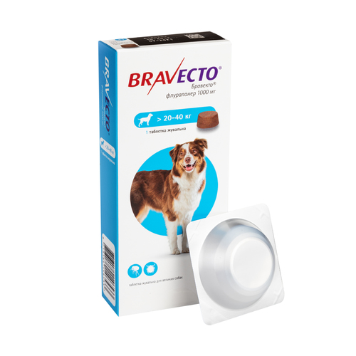Таблетки Бравекто от блох и клещей для собак 20 - 40 кг Bravecto 1 таблетка Bravecto BGL-BV-74
Таблетки Бравекто от блох и клещей для собак 20 - 40 кг Bravecto 1 таблетка Bravecto BGL-BV-74