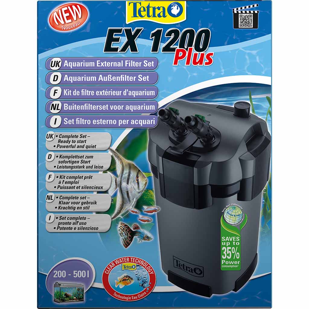 Внешний фильтр для аквариума External EX Plus EX 1200 Plus - до 500 л Tetra BGL-TET-542
Внешний фильтр для аквариума External EX Plus EX 1200 Plus - до 500 л Tetra BGL-TET-542