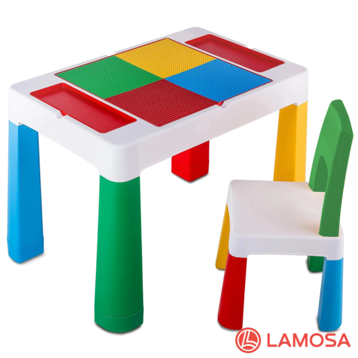 Детский многофункциональный столик LAMOSA MULTIFUN 5в1 (+ 2 СТУЛЬЧИКА) Разноцветный
Детский многофункциональный столик LAMOSA MULTIFUN 5в1 (+ 2 СТУЛЬЧИКА) Разноцветный