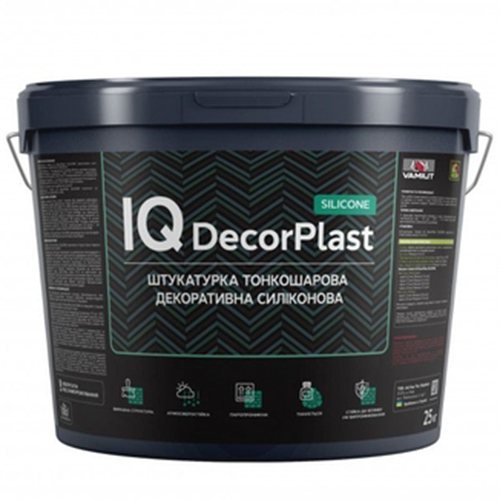 Силиконовая декоративная штукатурка Vamiut IQ DecorPlast SILICONE камешковый 1,0мм 25кг
Силиконовая декоративная штукатурка Vamiut IQ DecorPlast SILICONE камешковый 1,0мм 25кг