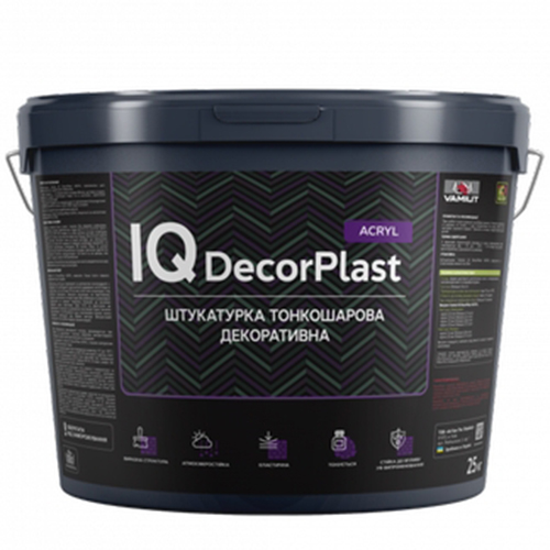 Акриловая декоративная штукатурка Vamiut IQ DecorPlast ACRYL камешковый 1,0мм 25кг
Акриловая декоративная штукатурка Vamiut IQ DecorPlast ACRYL камешковый 1,0мм 25кг