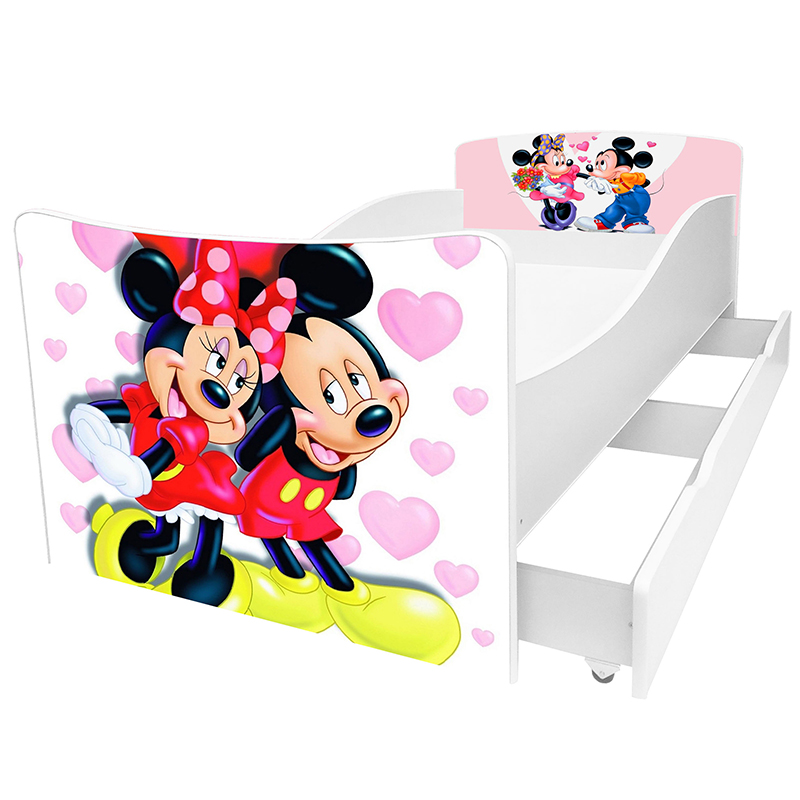 Детская кровать с ящиком Viorina-Deko Kinder-35 Микки и Мини + белый 80х170
Детская кровать с ящиком Viorina-Deko Kinder-35 Микки и Мини + белый 80х170