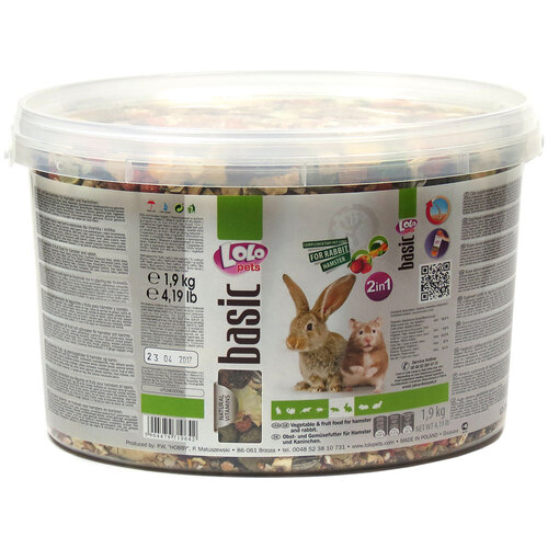 Фруктовый корм для хомяка и кролика LoLo Pets Fruit Food for hamster and rabbit 1,8 кг LoLo PETS BGL-LO-223
Фруктовый корм для хомяка и кролика LoLo Pets Fruit Food for hamster and rabbit 1,8 кг LoLo PETS BGL-LO-223