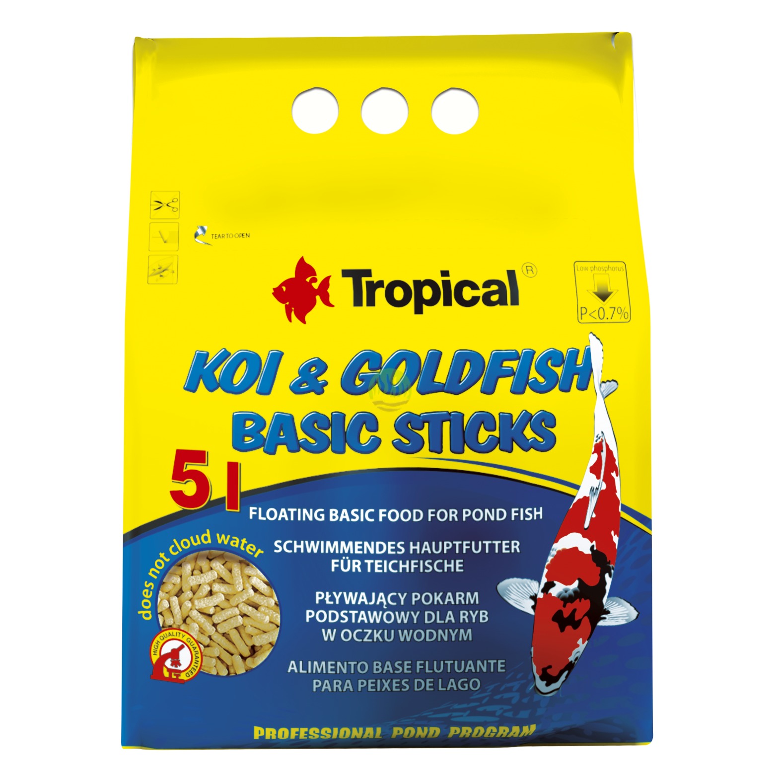 Сухой корм для прудовых рыб в палочках KOI & Gold Basic ST TROPICAL 5 л - 430 г Tropical BGL-TL-14
Сухой корм для прудовых рыб в палочках KOI & Gold Basic ST TROPICAL 5 л - 430 г Tropical BGL-TL-14