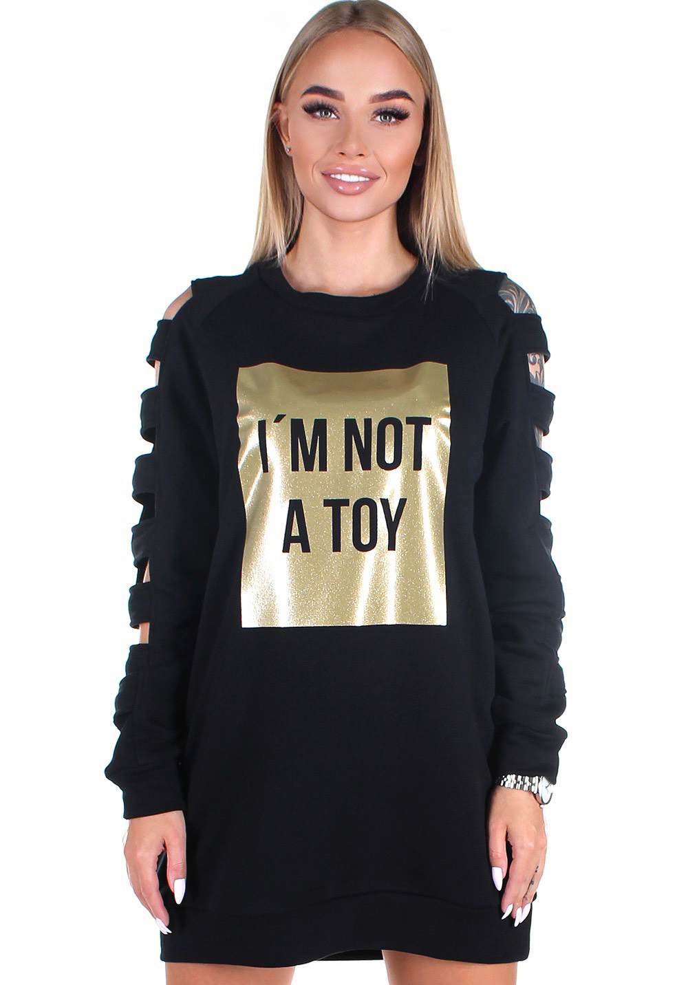 Туніка жіноча Krutyakov I' NOT A TOY чорний 1525315, Туніка жіноча Krutyakov I'M NOT A TOY M чорний 1525315
Туніка жіноча Krutyakov I' NOT A TOY чорний 1525315, Туніка жіноча Krutyakov I'M NOT A TOY M чорний 1525315