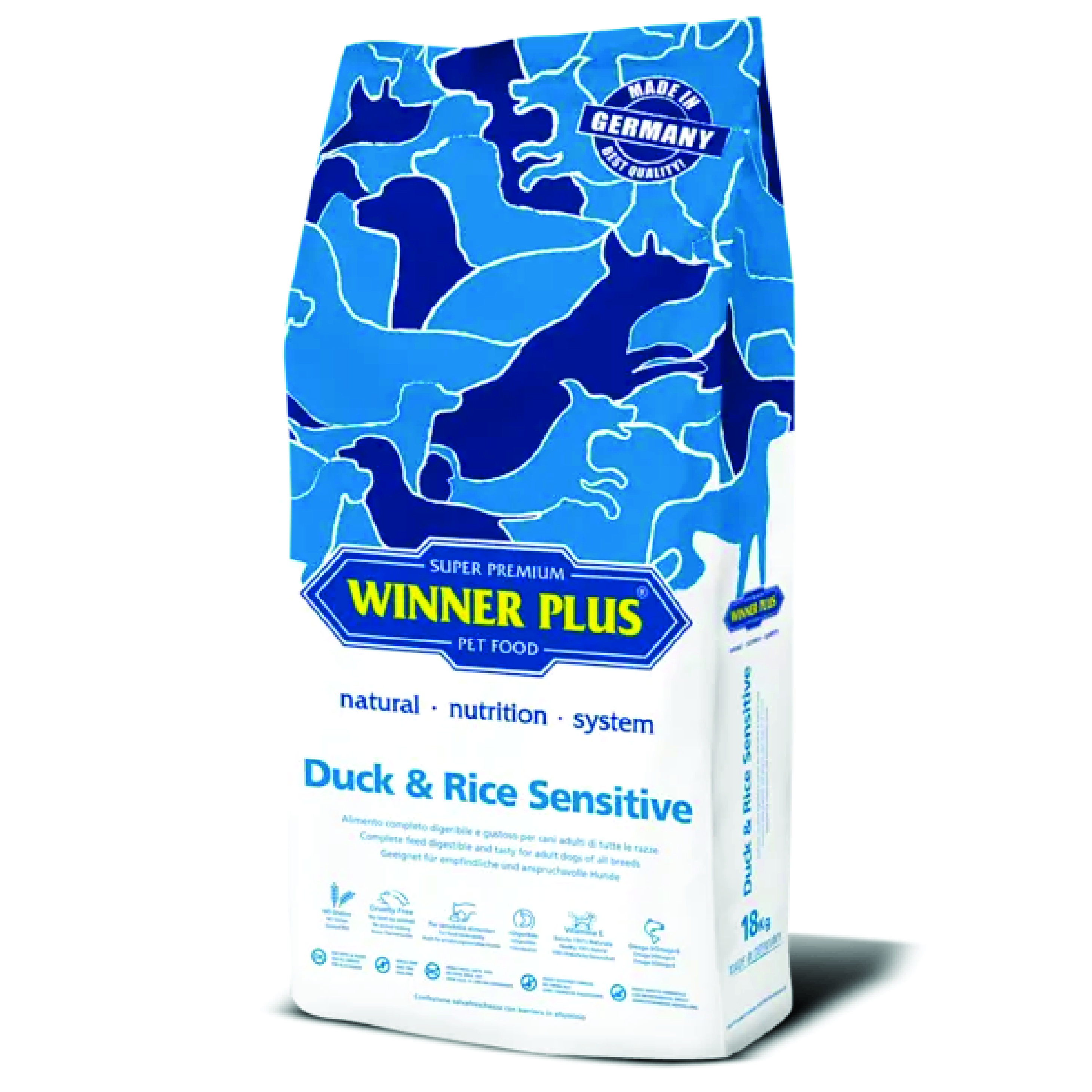 Сухий корм для собак з качкою і рисом Winner Plus Super Premium Duck & Rice Sensitive (14003) 3 кг
Сухий корм для собак з качкою і рисом Winner Plus Super Premium Duck & Rice Sensitive (14003) 3 кг