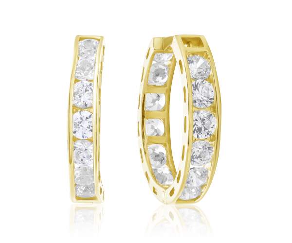 Серьги-кольца с камнями SWAROVSKI Zirconia, "Полнолуние", желтое золото, С4174/2SW
Серьги-кольца с камнями SWAROVSKI Zirconia, "Полнолуние", желтое золото, С4174/2SW