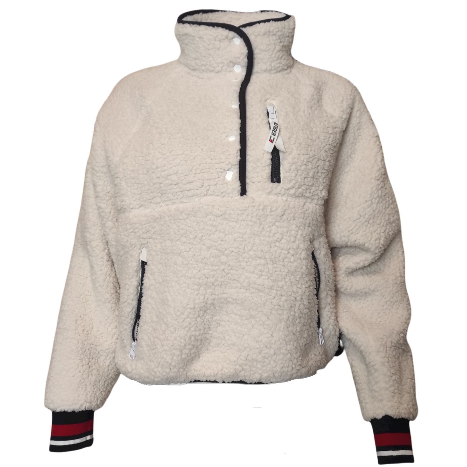 Куртка Tommy Hilfiger, флисовая, из переработанной шерпы, на заклепках, слоновая кость, размер M
Куртка Tommy Hilfiger, флисовая, из переработанной шерпы, на заклепках, слоновая кость, размер M