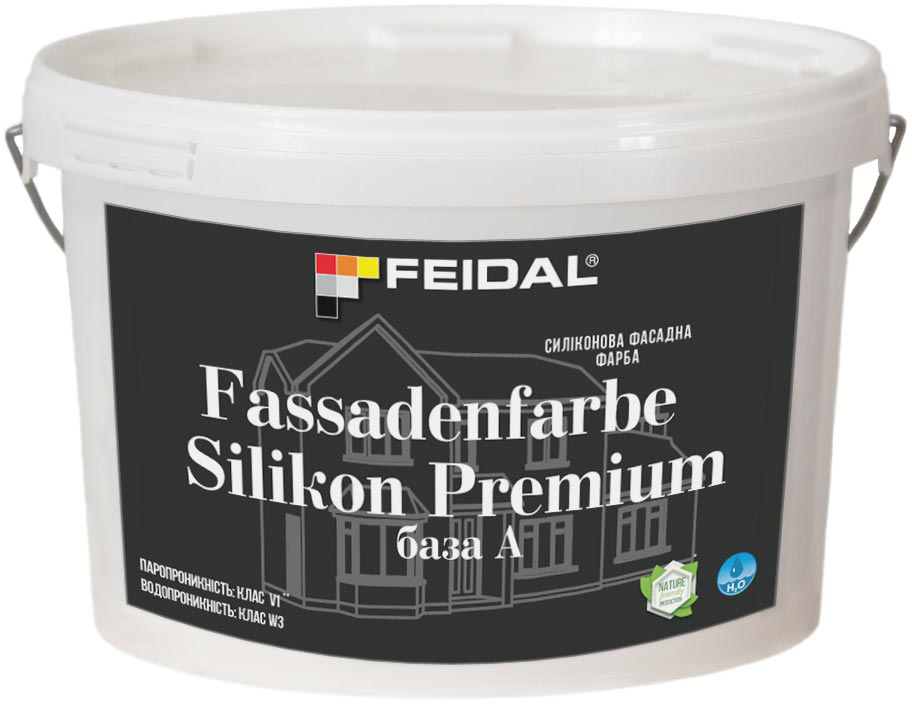 Силиконовая фасадная краска Feidal Fassadenfarbe Silikon Premium база А 5 л (4820232441299)
Силиконовая фасадная краска Feidal Fassadenfarbe Silikon Premium база А 5 л (4820232441299)