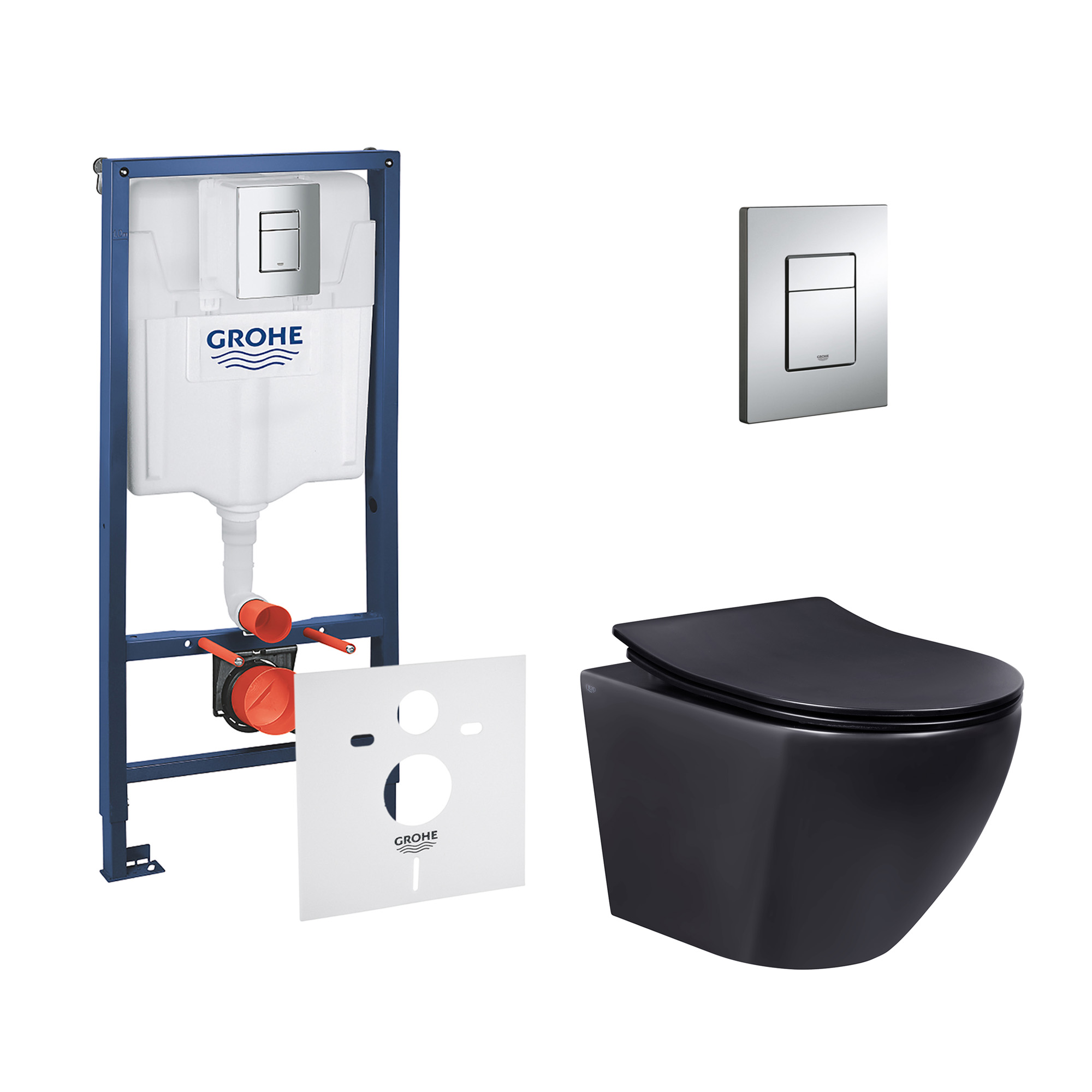 Набор инсталляция 4 в 1 Grohe Rapid SL 38772001 + унитаз с сиденьем Qtap Robin QT1333046ERMB
Набор инсталляция 4 в 1 Grohe Rapid SL 38772001 + унитаз с сиденьем Qtap Robin QT1333046ERMB