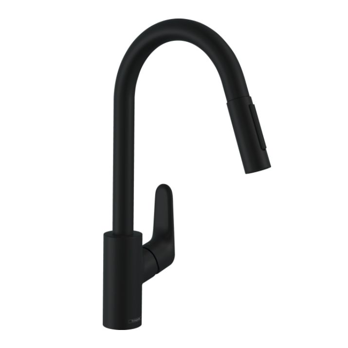 Смеситель для кухни Hansgrohe Focus Focus 240 2jet с выдвижным изливом, черный матовый (31815670)
Смеситель для кухни Hansgrohe Focus Focus 240 2jet с выдвижным изливом, черный матовый (31815670)