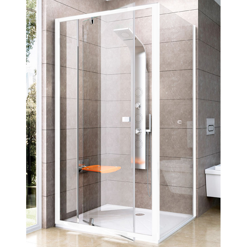 Стінка д/душ. кабіни PPS-90 transparent, проф. білий, скло
Стінка д/душ. кабіни PPS-90 transparent, проф. білий, скло