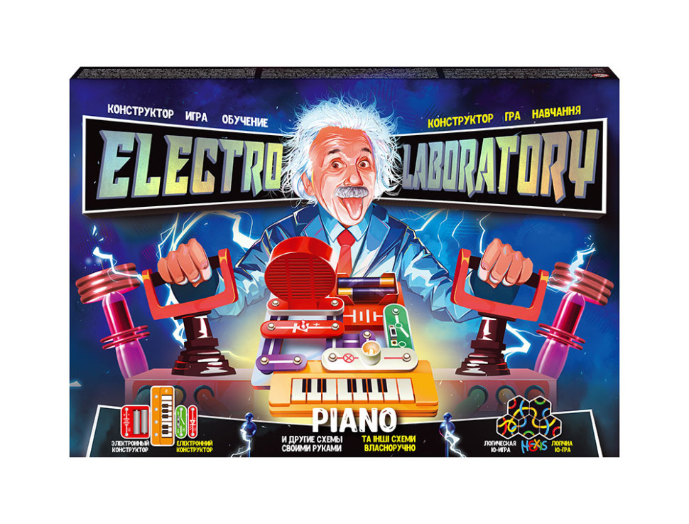 Электронный конструктор Electro Laboratory. Radio+Piano Danko Toys ELab-01-03 (Piano)
Электронный конструктор Electro Laboratory. Radio+Piano Danko Toys ELab-01-03 (Piano)